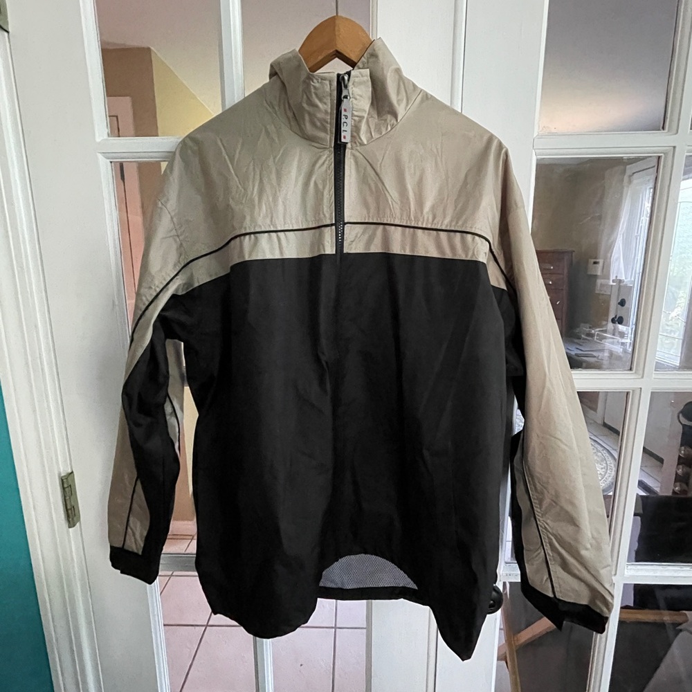 Two-Tone Black and Tan Men's Jacket